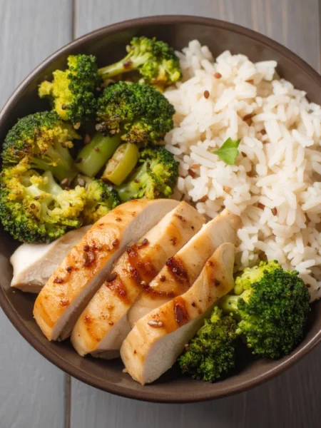 Arroz Integral com Brócolis e Castanhas