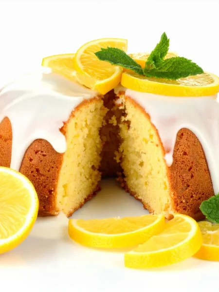 Bolo de Limão Siciliano e Iogurte