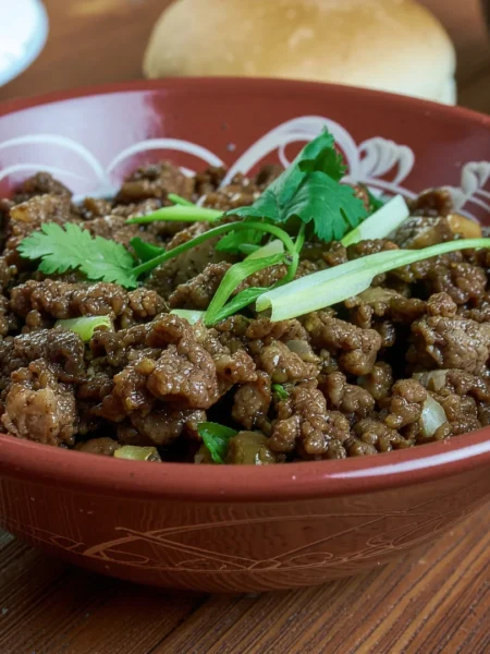 Carne Moída com Couve-Flor e Cenoura