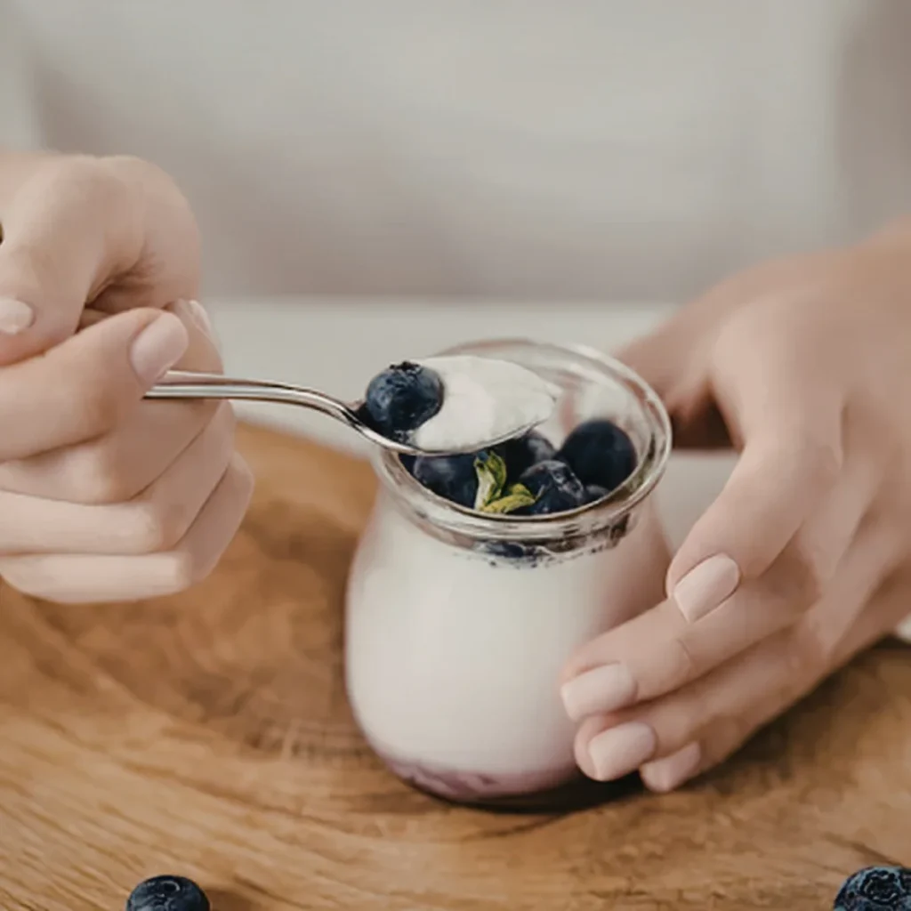 Gelatina diet com iogurte