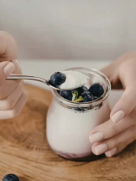 Gelatina diet com iogurte