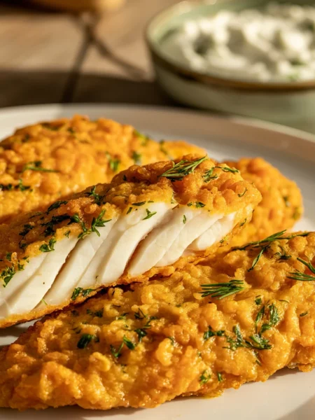 Pescada Branca com Alho Poró